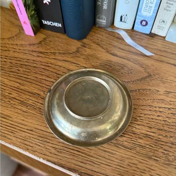 Vintage Small Bras Dish 3” Diameter Decorative Catch All - Picture 2 of 7